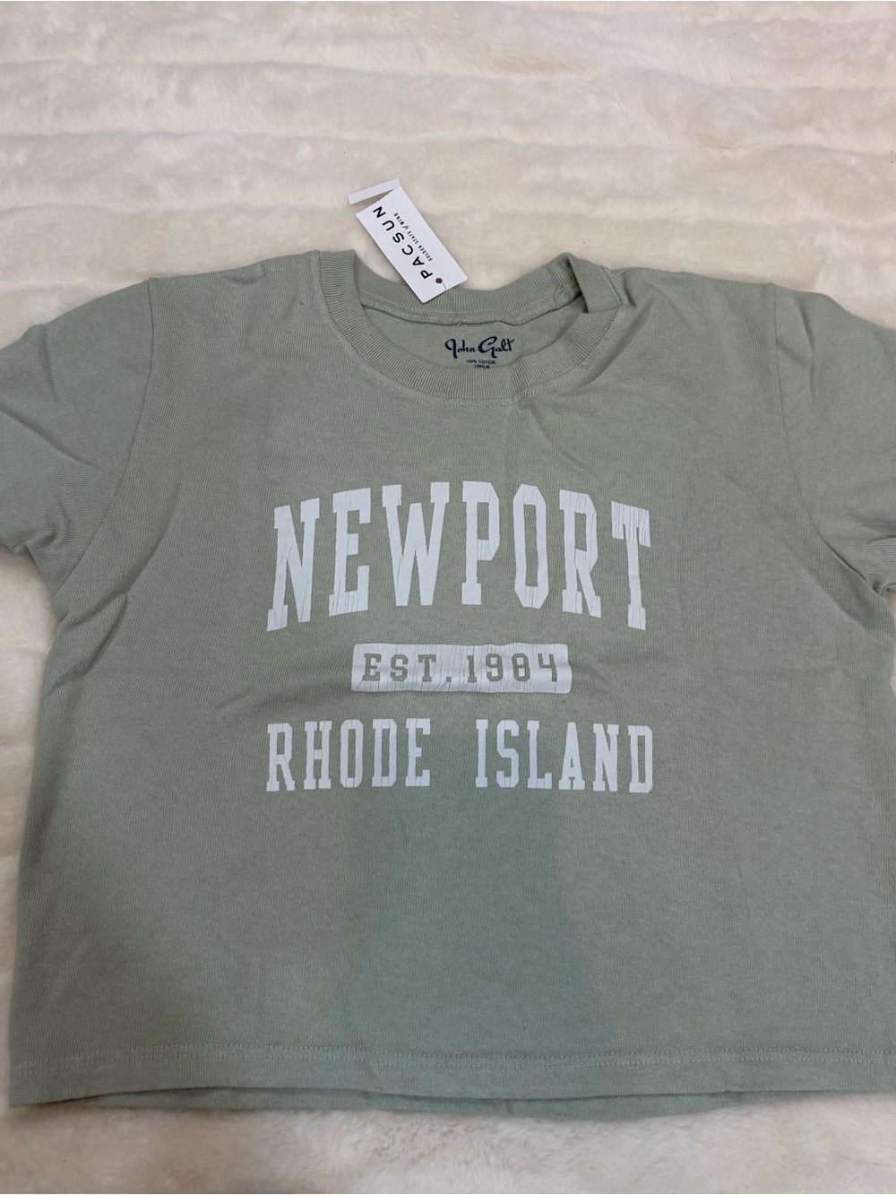 PacSun Sage Green Newport Rhode Island Graphic Tee